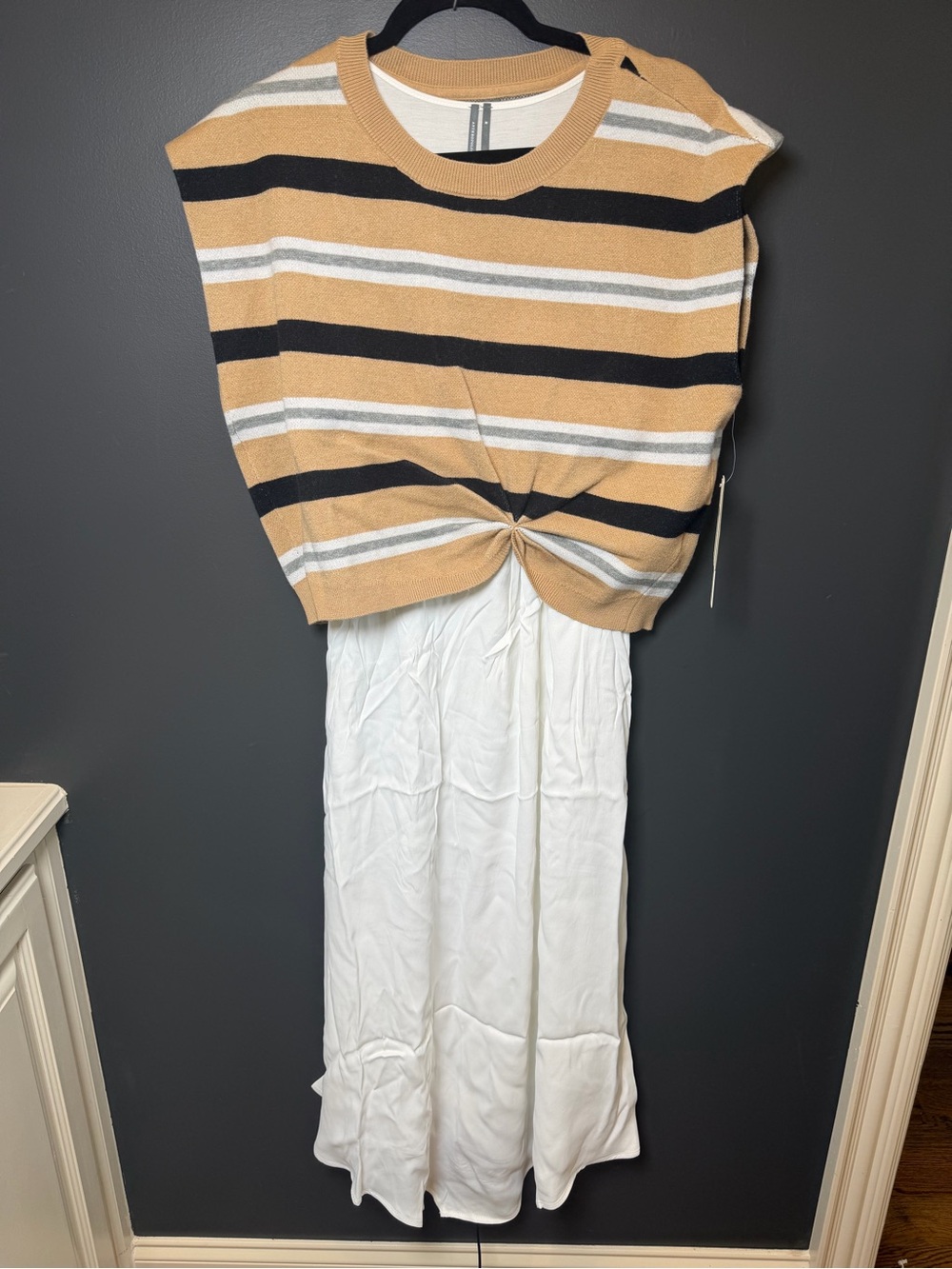 Anthropologie | Twofer Maxi Sweater Top Dress Overlay | Size Medium